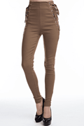 Laced Up Slim Fit Pants by The House of Stylez