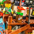 Stud Lemon Lime Soda Barrel / Keg made using LEGO parts by B3 Customs