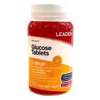Leader glucose tablets 50 orange 3.75gm by Pasteur Pharmacy