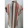 Bar III Womens Striped Sleeveless Tie Neck Top, Size Medium by Vanessa Jane