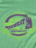 Highest In NYC T - Green by Richmond Hood Company