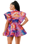 Multicolor Wrap Dress by The House of Stylez