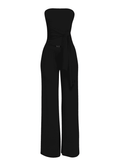Strapless Tie Waist Wide Leg Pant Set by The House of Stylez