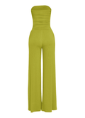 Strapless Tie Waist Wide Leg Pant Set by The House of Stylez