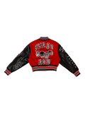 Wake Up and Be Fierce Varsity Jacket {Vegan Leather Sleeves} by The House of Stylez