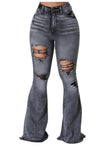 Heather Bell Bottom Jeans