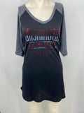 NBA Washington Wizards Womens On The Mark 1/2 Sleeve V-Neck Tee, XX-Large by Vanessa Jane