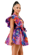 Multicolor Wrap Dress by The House of Stylez