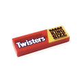 Twisters Candy (King Size) - Custom Printed 1x3 Tile made using LEGO part - B3 Customs by B3 Customs