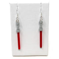 Lightsaber (Star Wars) Earrings made from LEGO Bricks - B3 Customs by B3 Customs