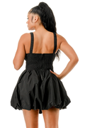Tank Ruched Bubble Mini Dress by The House of Stylez