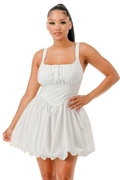 Tank Ruched Bubble Mini Dress by The House of Stylez