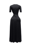 Short Sleeve Cutout Maxi Dress by The House of Stylez