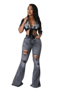 Heather Bell Bottom Jeans by The House of Stylez