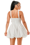 Tank Ruched Bubble Mini Dress by The House of Stylez