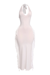 Fringe Detailed Halter Dress