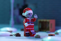 Zombie Santa Minifig made using LEGO parts - B3 Customs by B3 Customs