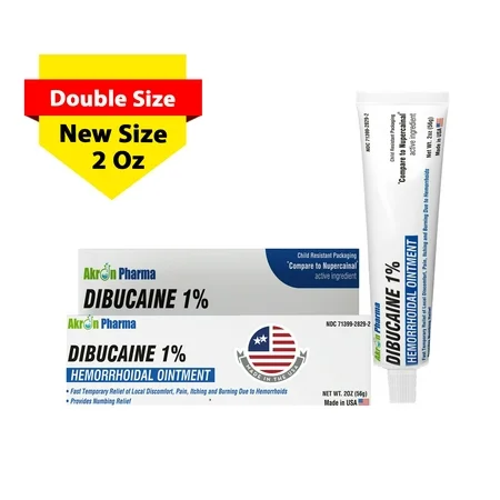 Dibucaine 1% Hemorrhoidal &amp; Topical Analgesic Ointment – 2 Oz by Pasteur Pharmacy