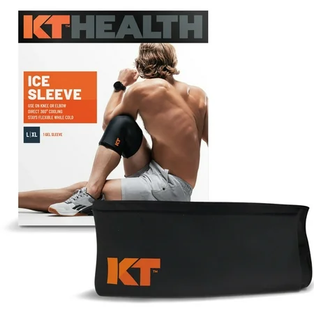 KT Health Recovery+ Knee and Elbow Ice Sleeve - L/XL - Black by Pasteur Pharmacy