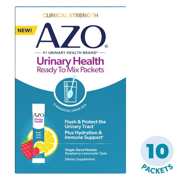 AZO Urinary Health® Drink Mix – Raspberry Lemonade (10 Count) by Pasteur Pharmacy