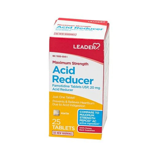 Leader Maximum Strength Acid Reducer (Famotidine 20 mg) by Pasteur Pharmacy