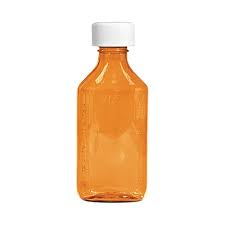 4oz Amber Graduation Ovals with Child-Resistant Caps (200 Count) by Pasteur Pharmacy