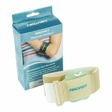 Sunstar Industries Aircast Pneumatic Armb& Tennis Elbow Support Strap Black by Pasteur Pharmacy