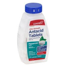 Leader™ Antacid Ultra Strength – 1000 mg (72 Chewable Tablets) by Pasteur Pharmacy