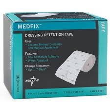 Medline MedFix™ Retention Tape – 4 in 11 yd (Latex-Free) by Pasteur Pharmacy