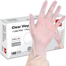 Vinyl Exam Gloves – Size Small (Clear) by Pasteur Pharmacy