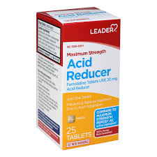 Leader™ Acid Reducer Famotidine 20 mg – Maximum Strength (25 Tablets) by Pasteur Pharmacy