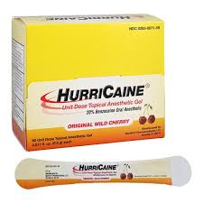 HurriCaine® 20% Benzocaine Topical Anesthetic – 60 Unit Dose Swabs (Wild Cherry) by Pasteur Pharmacy