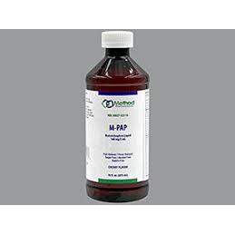 M-PAP Acetaminophen Liquid – 160 mg / 5 mL (4 Fl Oz / 118 mL) by Pasteur Pharmacy