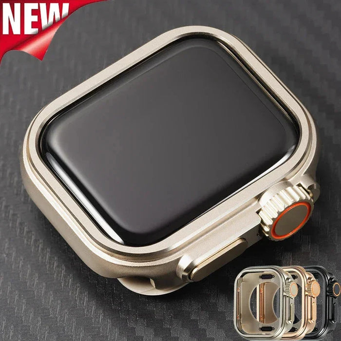 Zinc Plated Metal Apple Watch Case Series 10 Compatible (42MM, 46MM) by Arleathercraft