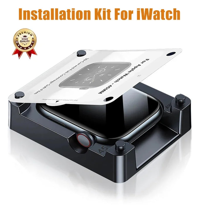 Install Tray Screen Protector for Apple Watch Ultra Series 9 8 7 6 5 4 3 SE by Arleathercraft