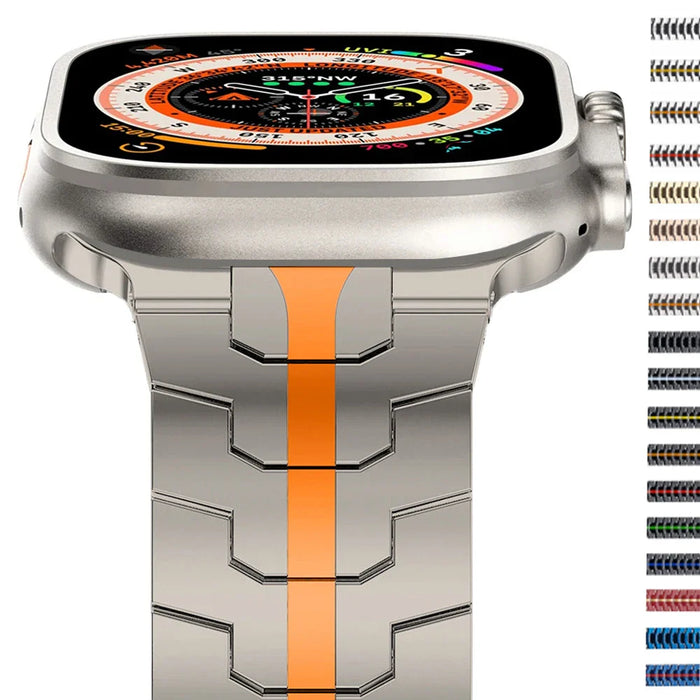 Titanium Steel Apple Watch Band Series 11/10/9/8/7/6/5/4/ SE / Ultra 1/2/3 by Arleathercraft