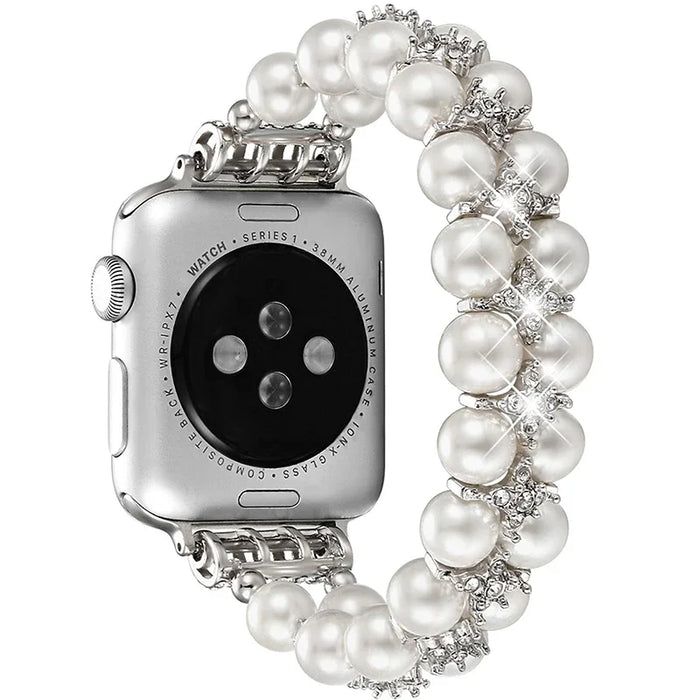 Beaded Apple Watch Band Series 11/10/9/8/7/6/5/4/ SE / Ultra 1/2/3 by Arleathercraft