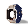 Apple Watch Band Rubber Band+Case 44/45/49 MM Series 9/8/7/6 Ultra 1/2 by Arleathercraft