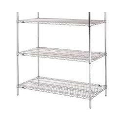 WIRE SHELF 18"x48" CHROME 4 CT DS by Pasteur Pharmacy