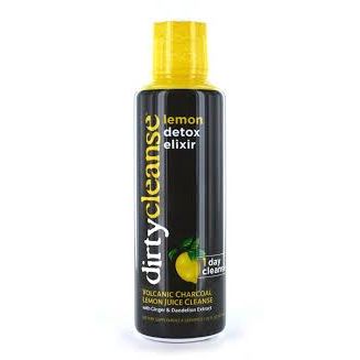 Dirty Cleanse Volcanic Charcoal Lemon Detox Elixir, 16 Oz by Pasteur Pharmacy