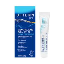 Differin Gel 0.1% (Adapalene) Acne Treatment, 45g Retail Display Case (4 Units) by Pasteur Pharmacy