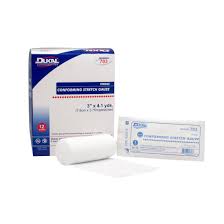 DUK Sterile Conforming Stretch Gauze Bandage Roll, 3" x 4.1 Yards (Case of 12) by Pasteur Pharmacy