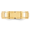 10k Yellow Gold 6mm Wedding Band for Men and Women by Fine Color Jewels