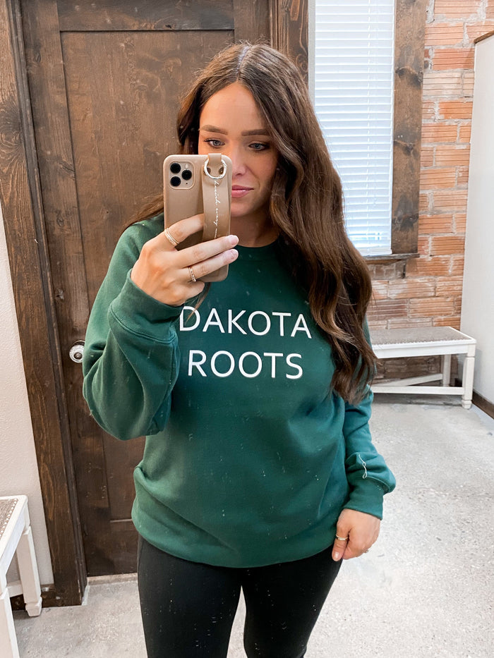 Dakota Roots Crew - Forest Green by Boutique 23