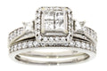 1.00ct Diamond Engagement Ring Set 10KT White Gold by Bids.com