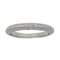 Cubic Zirconium Wedding Band Ring Sterling Silver by Bids.com