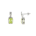 Cubic Zirconium Dangle Earrings Sterling Silver by Bids.com