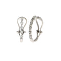 1.00ct Diamond Hoop Earrings 14KT White Gold by Bids.com
