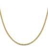 10K Gold Flat Anchor Chain 18 inch