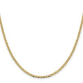 10K Gold Flat Anchor Chain 18 inch by Fine Color Jewels